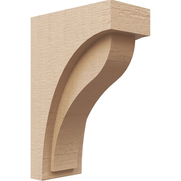 Ekena Millwork 5"W x 10"D x 15"H Classic Helena Rough Cedar Woodgrain TimberThane Corbel, Primed Tan CORUR05X10X15HELRCPR - main